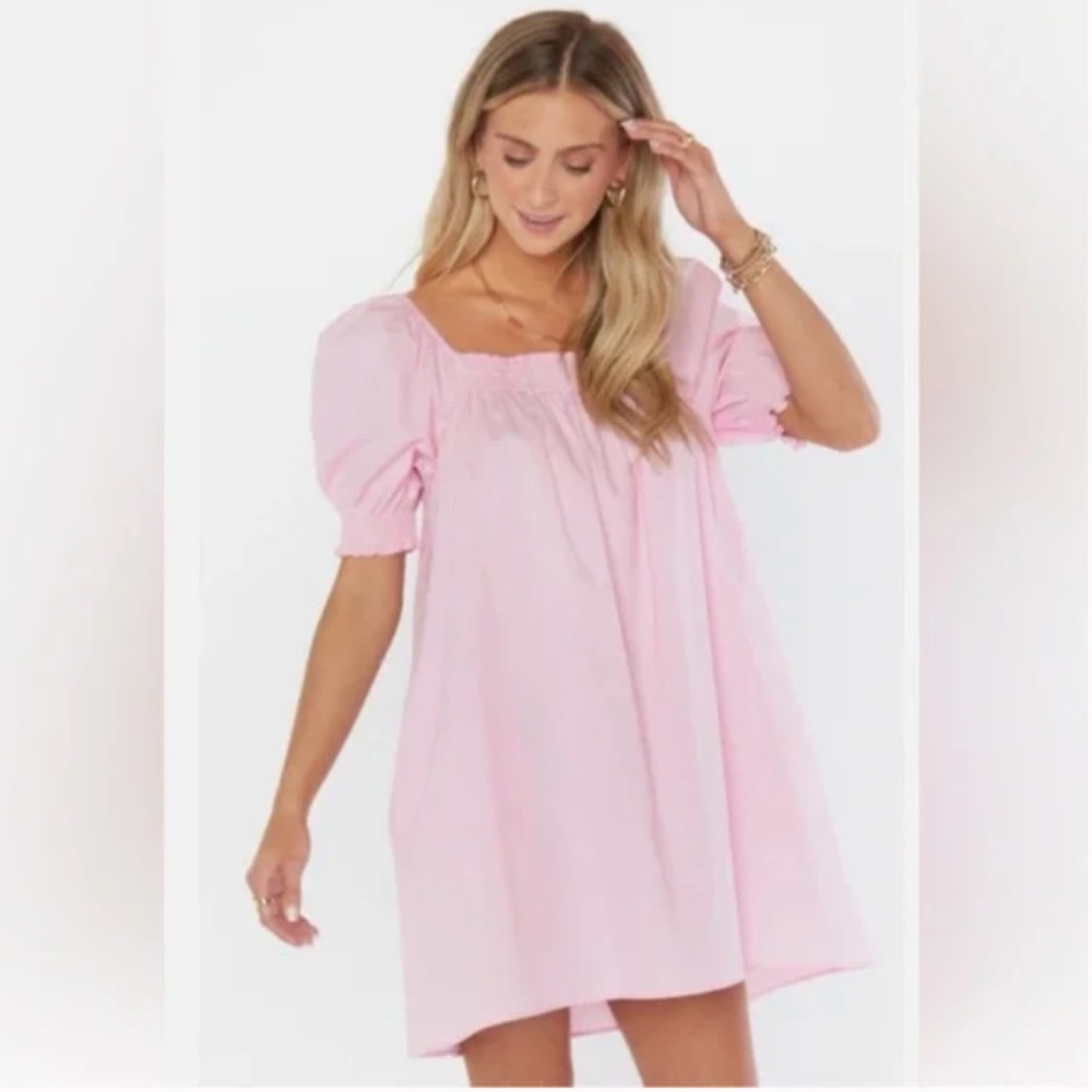 Show Me Your MuMu cotton light pink dress